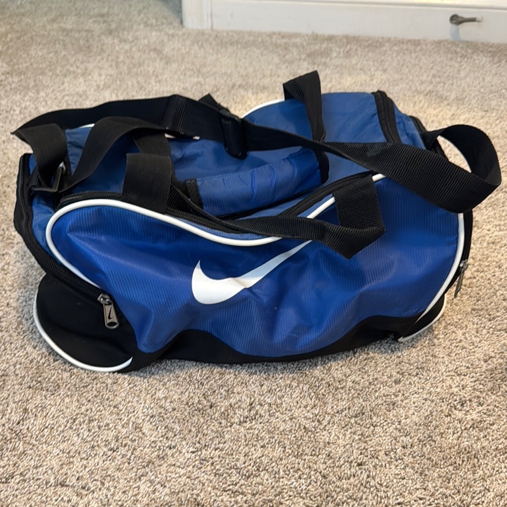 Nike Blue and Black Men's Duffel Bag